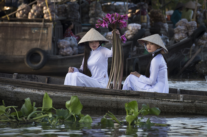 Beautiful Girls Wearing Elegant Ao Dai In Vietnam Beautiful Girls Wearing Elegant Ao Dai In Vietnam