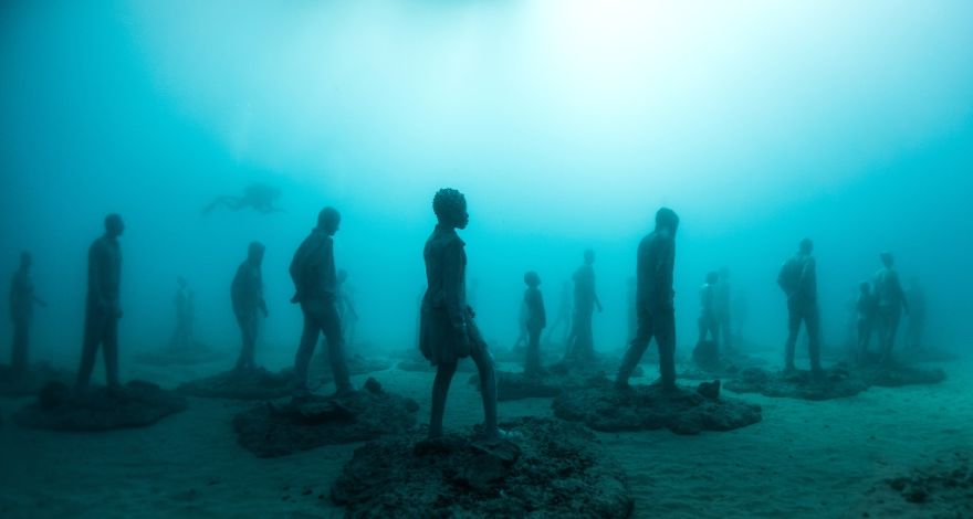 Breathtaking Underwater Museum Turns Ocean Floor Into Art Gallery And Doubles As Artificial Reef