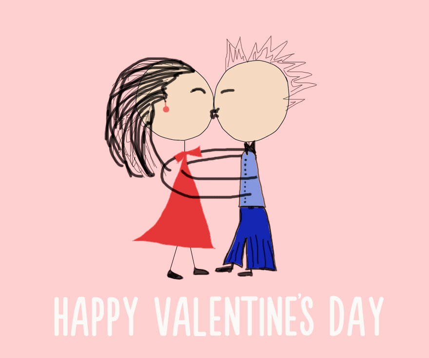 This Is Clearly A Couple Kissing