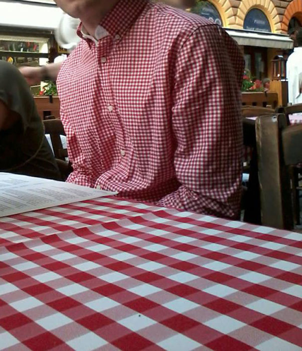 The Waiter Never Noticed Him...