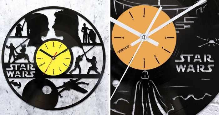 I Made Star Wars Inspired Clocks From Old Vinyl Records