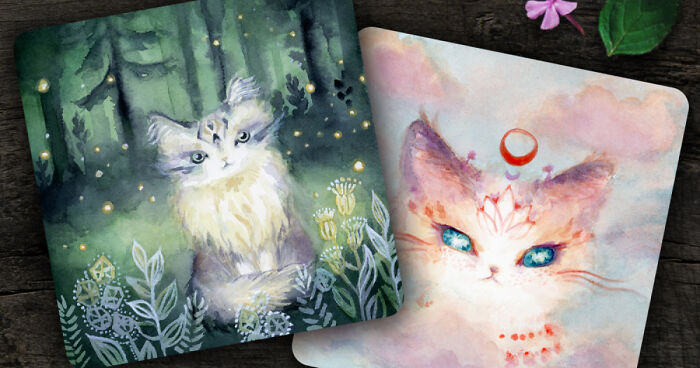 I Paint Cats As Fluffy Philosophers Sharing Their Healing Messages