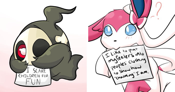 15+ Pictures Of Pokemons Being Shamed For Their Crimes