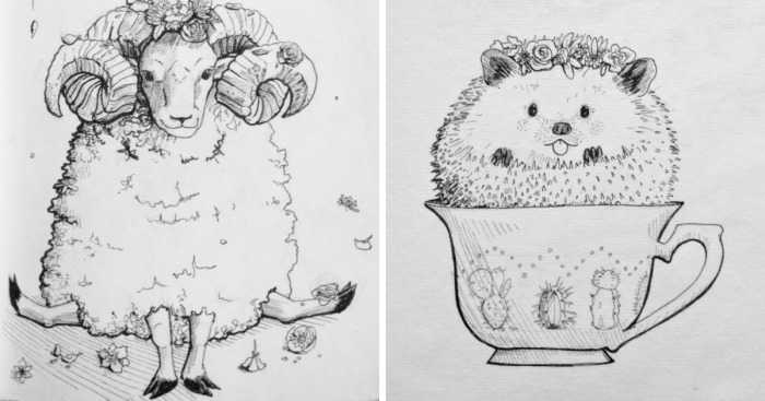 My Brother Challenged Me To Draw One Doodle A Day For A Year