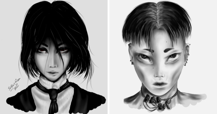 A Collection Of The Illustrations I Made Using A Drawing Tablet