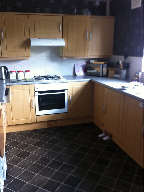 Playing Hide & Seek With My Daughter, I Walk Into The Kitchen To See This