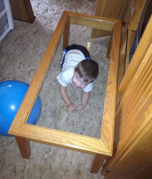 Was Playing Hide And Seek With My Friend's Son. I Guess He Can Only Get Better