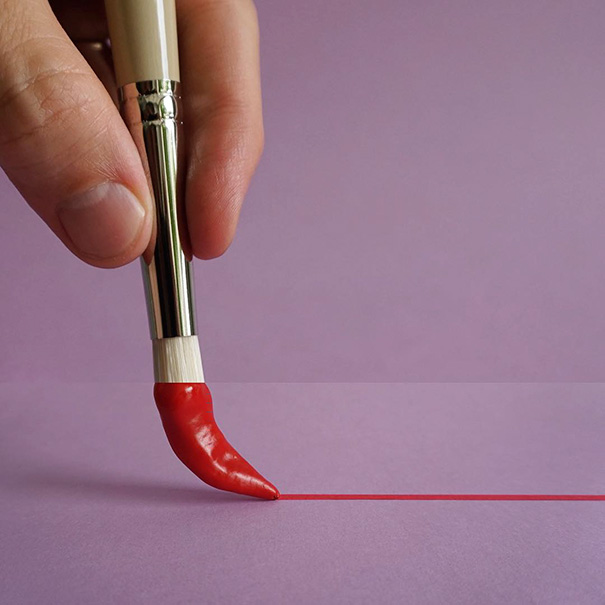 Paint Brush + Jalapeno Pepper