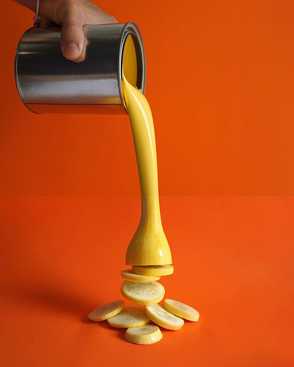 Yellow Paint + Yellow Squash