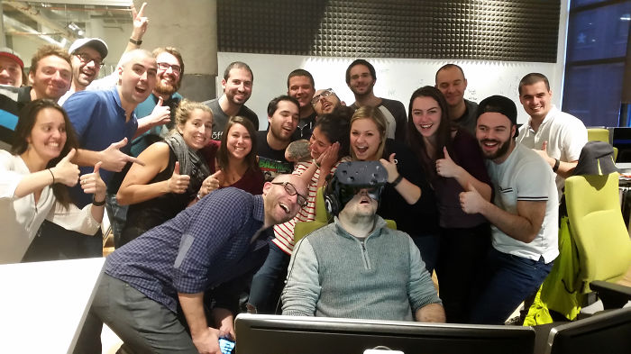 Enjoying Some Vr Alone Time In The Office