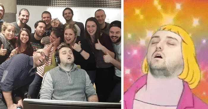 Guy Falls Asleep At Work, The Internet Takes Him On Photoshop Adventures