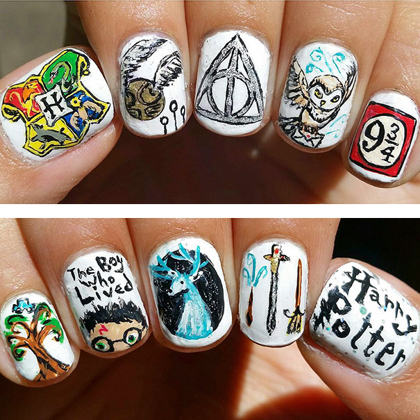 Harry Potter Nails Art