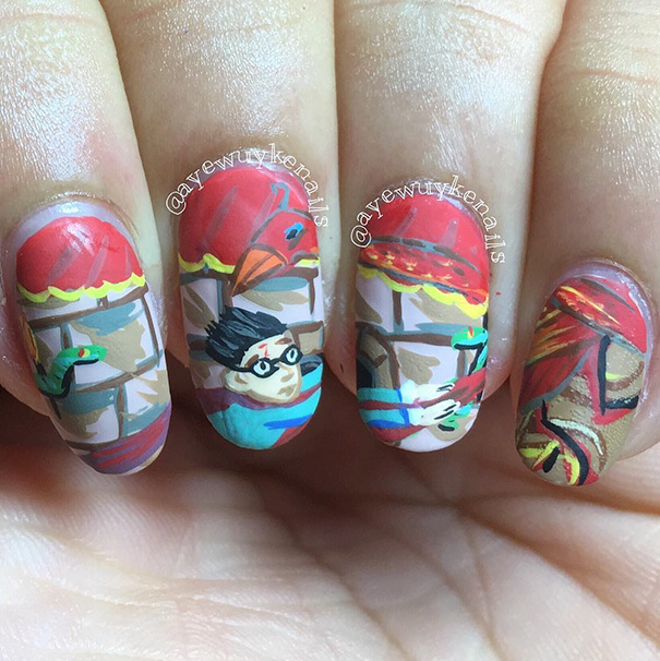 Harry Potter Nails Art