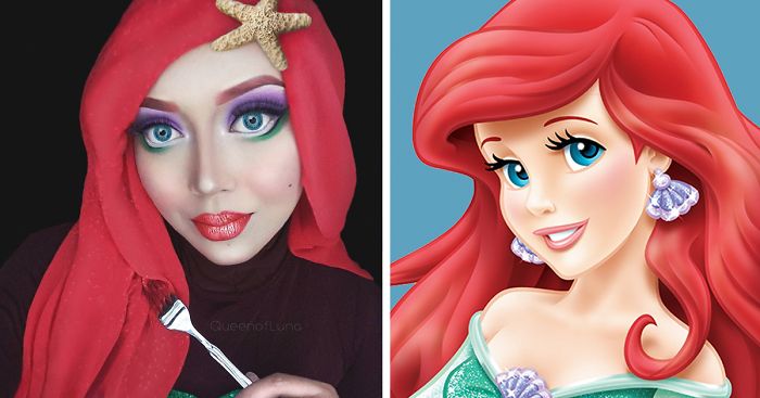 Hijab Disney: Woman Uses Her Hijab To Turn Herself Into Disney Princesses