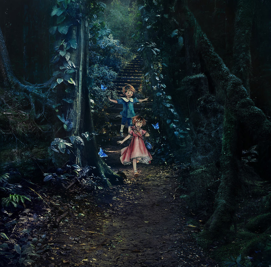 I Collaborated With My Friend To Create An Illustrated Fantasy World