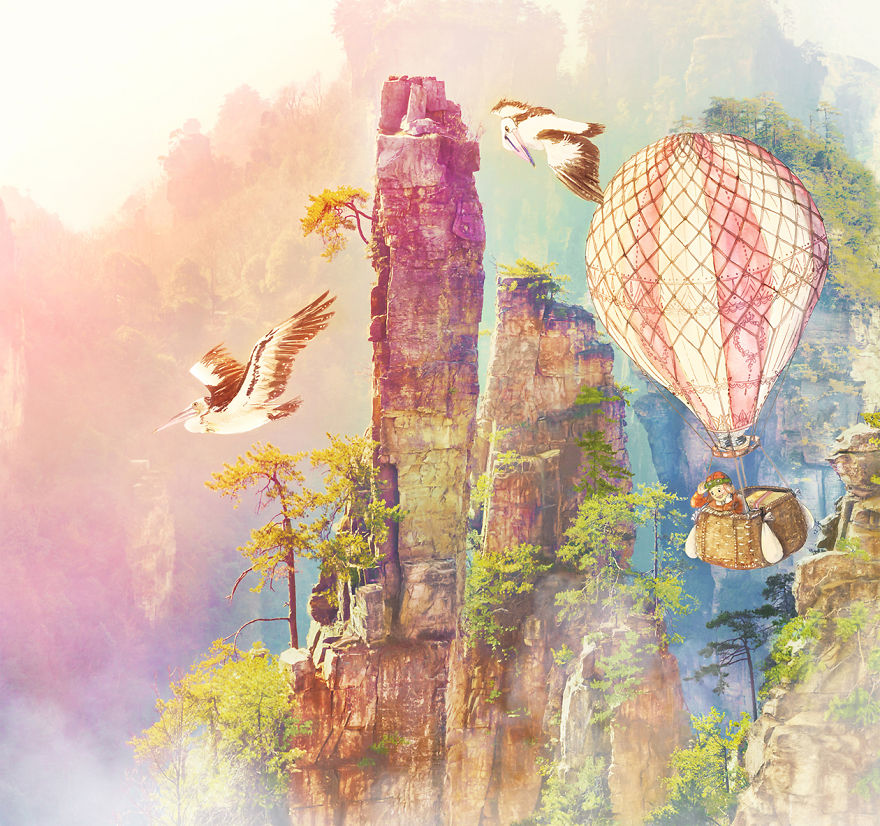 I Collaborated With My Friend To Create An Illustrated Fantasy World