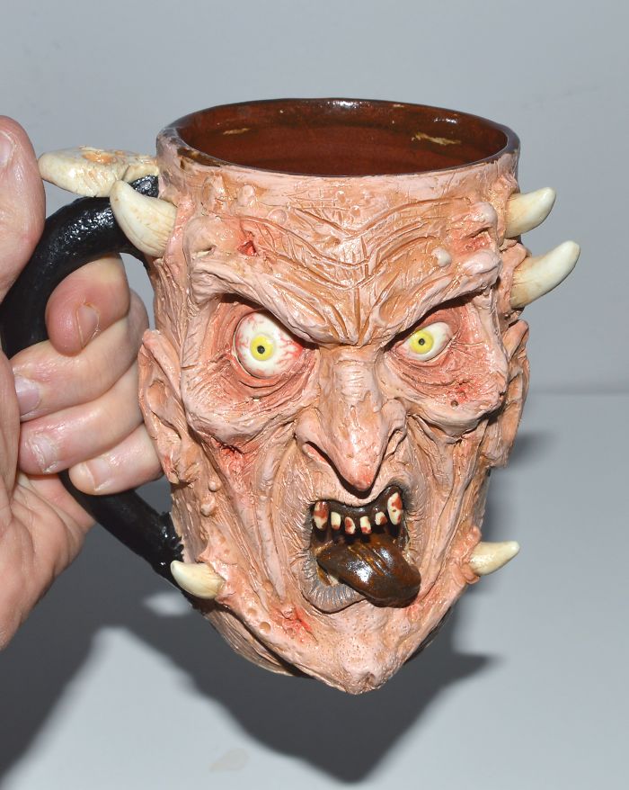 I Create One Of A Kind Mugs Of Scary Monsters I Create One Of A Kind Mugs Of Scary Monsters