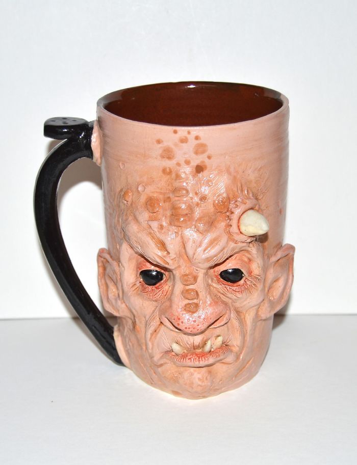 I Create One Of A Kind Mugs Of Scary Monsters
