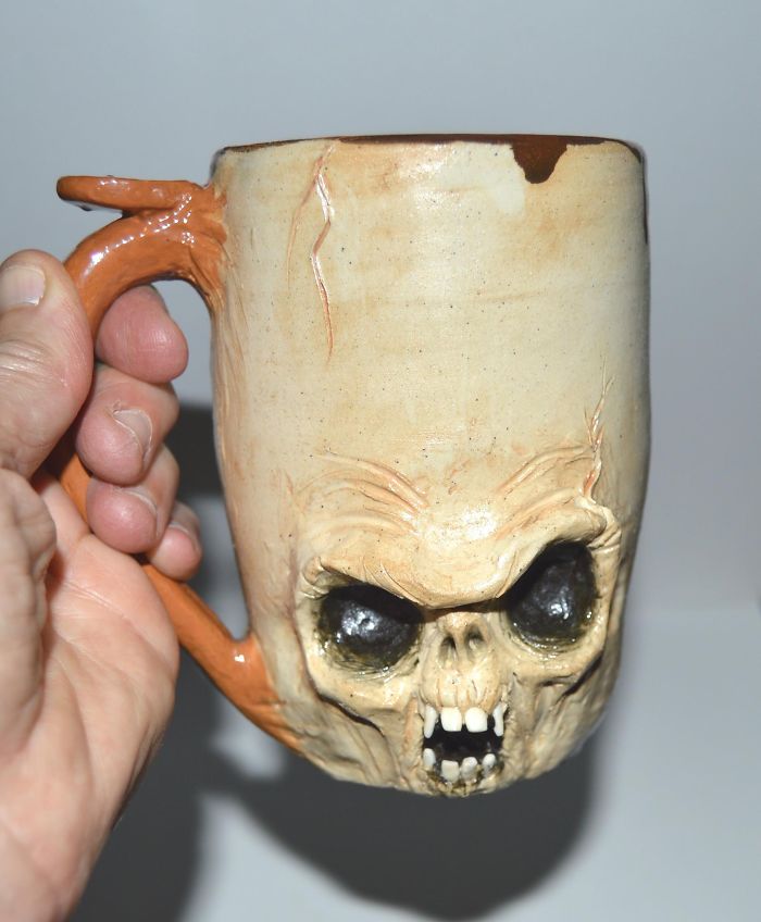 I Create One Of A Kind Mugs Of Scary Monsters