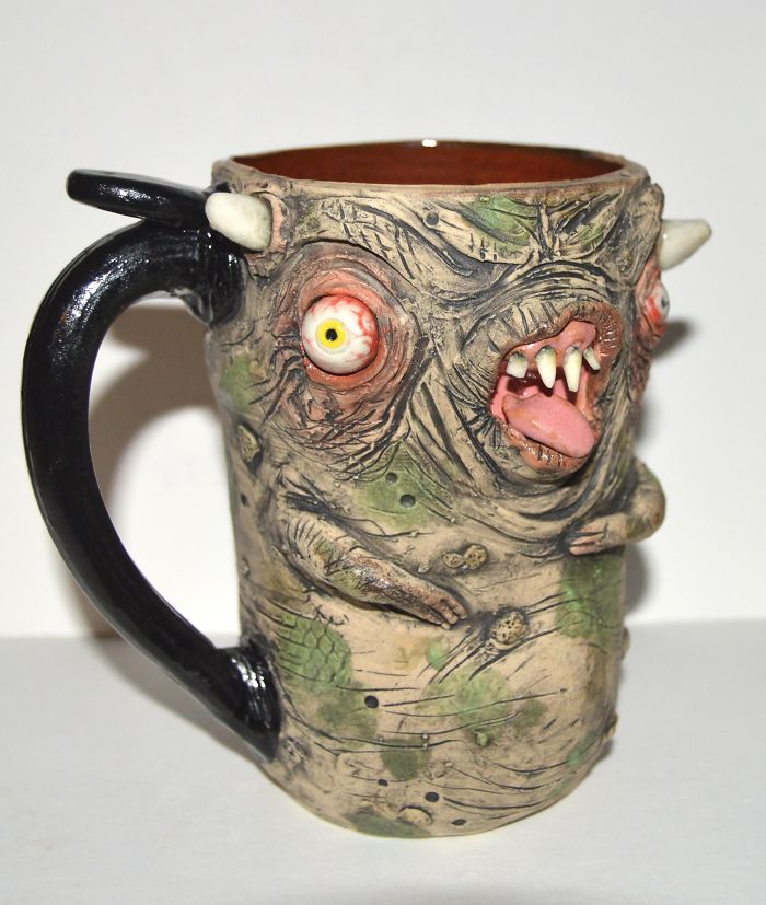 I Create One Of A Kind Mugs Of Scary Monsters