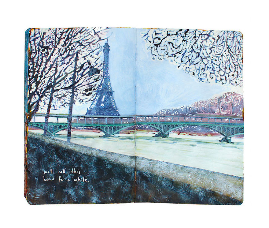 I Documented Two Years of Travel By Painting In My Moleskine Notebook