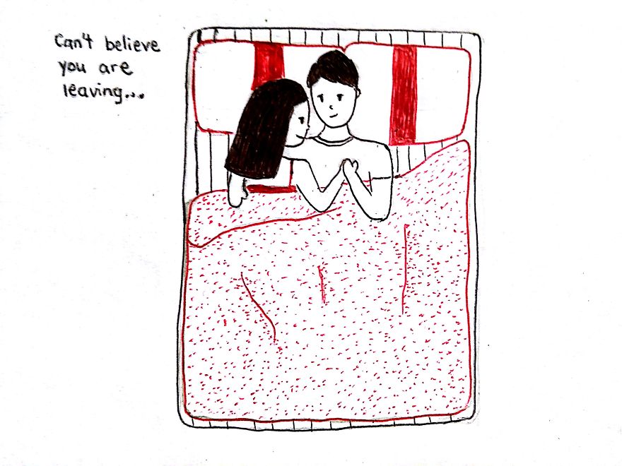 I Draw What It’s Like To Be In A Long Distance Relationship