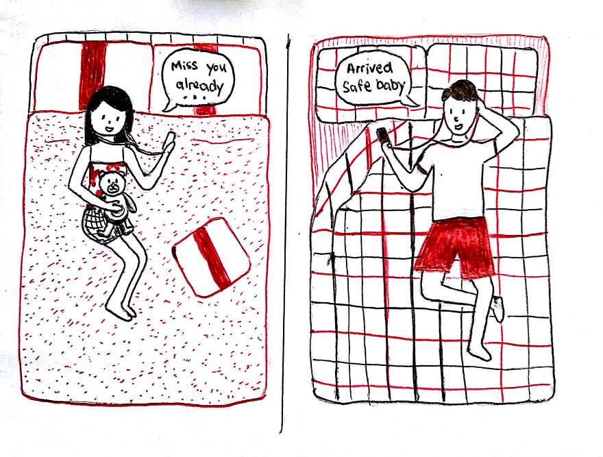 I Draw What It’s Like To Be In A Long Distance Relationship