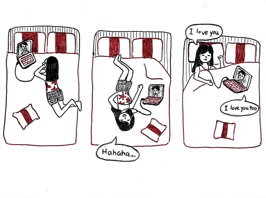 I Draw What It’s Like To Be In A Long Distance Relationship