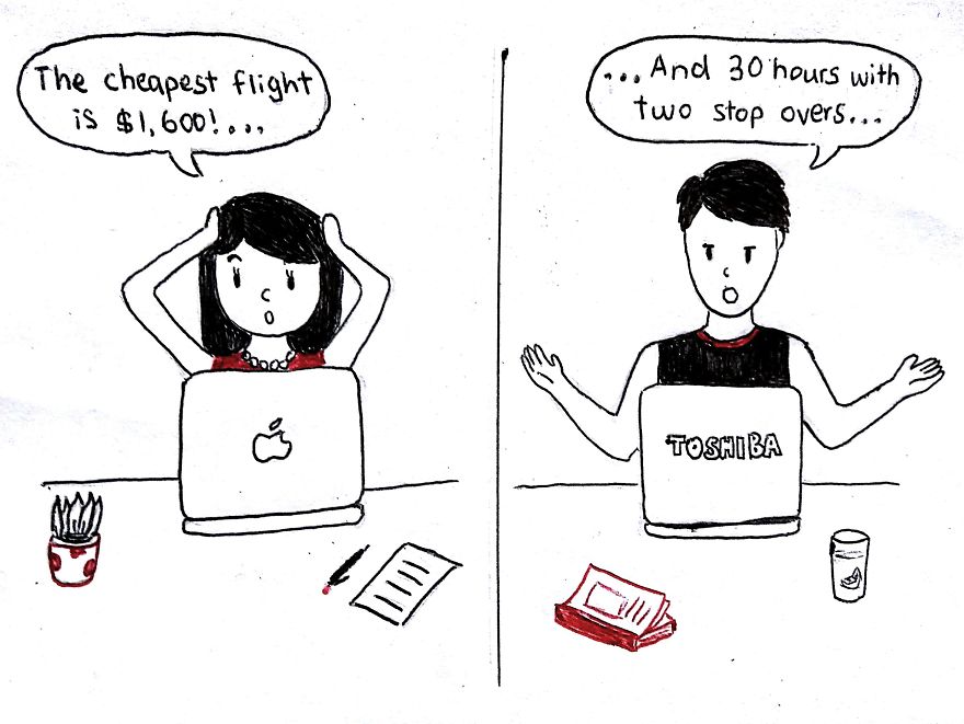 I Draw What It’s Like To Be In A Long Distance Relationship