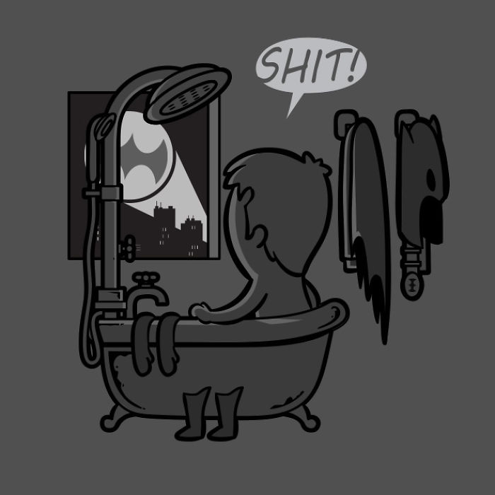 I Illustrated Famous Characters Having A Bath And Showering I Illustrated Famous Characters Having A Bath And Showering