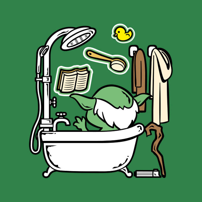 I Illustrated Famous Characters Having A Bath And Showering I Illustrated Famous Characters Having A Bath And Showering