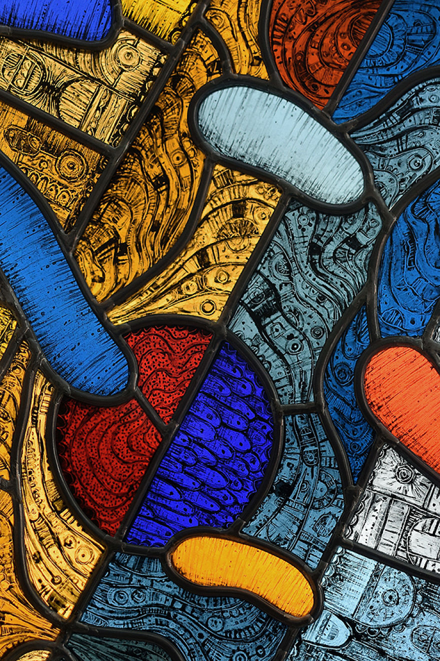 I Made A Glass Sculpture Of An Amoeba Out Of Detailed Paintings That Can Only Be Seen From Close Up I Made A Glass Sculpture Of An Amoeba Out Of Detailed Paintings That Can Only Be Seen From Close Up