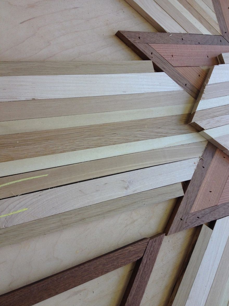 I Made Quilt Inspired Tables Out Of Salvaged Wood I Found All Over NYC