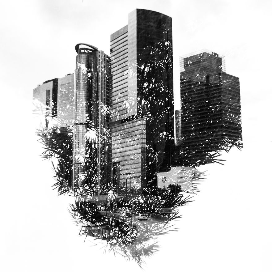 I Made These Double Exposure Photo On A Photo Film And Printed Them In The Darkroom