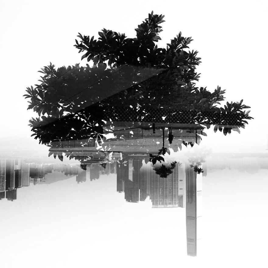 I Made These Double Exposure Photo On A Photo Film And Printed Them In The Darkroom