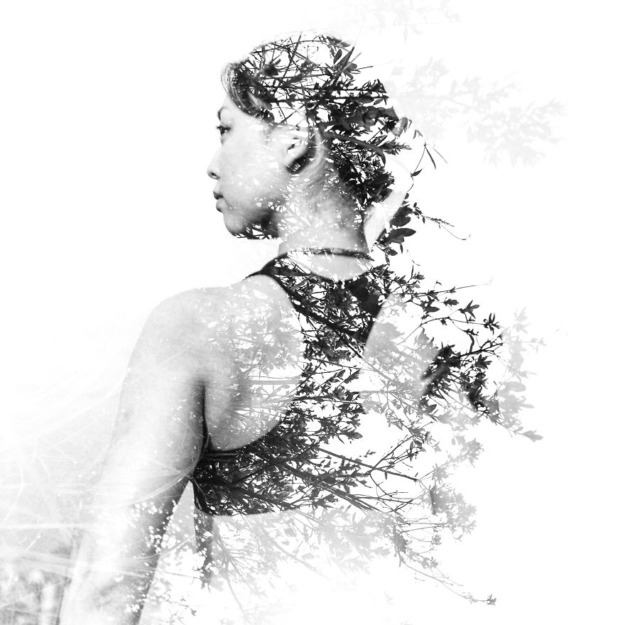 I Made These Double Exposure Photo On A Photo Film And Printed Them In The Darkroom