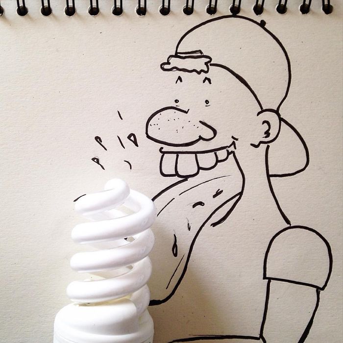 I Make Fun Art Using Only Simple Household Items And A Pen