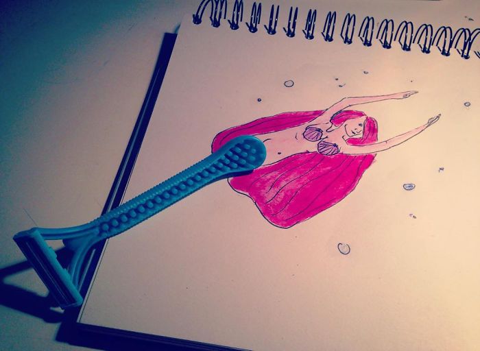 I Make Fun Art Using Only Simple Household Items And A Pen