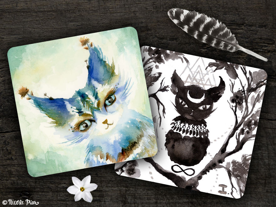 I Paint Cats As Fluffy Philosophers Sharing Their Healing Messages I Paint Cats As Fluffy Philosophers Sharing Their Healing Messages