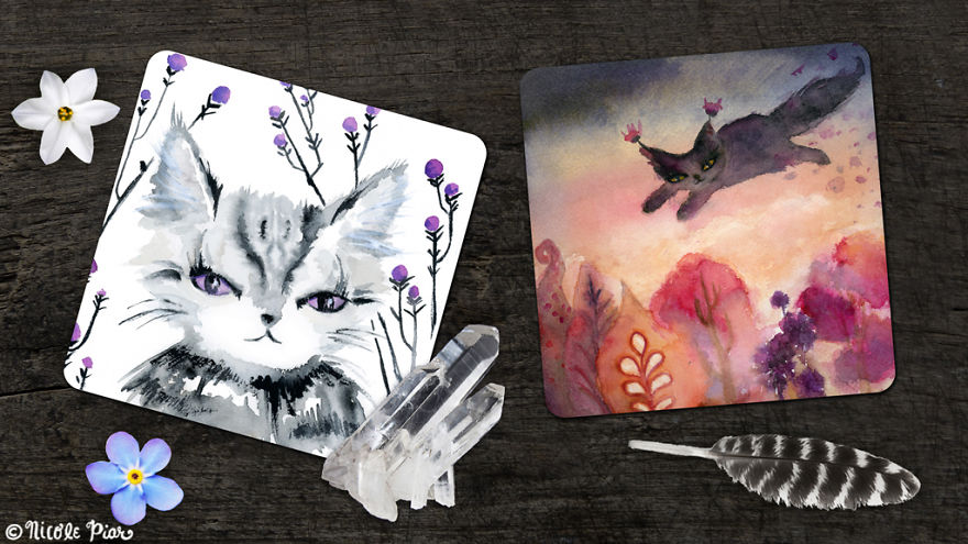 I Paint Cats As Fluffy Philosophers Sharing Their Healing Messages I Paint Cats As Fluffy Philosophers Sharing Their Healing Messages