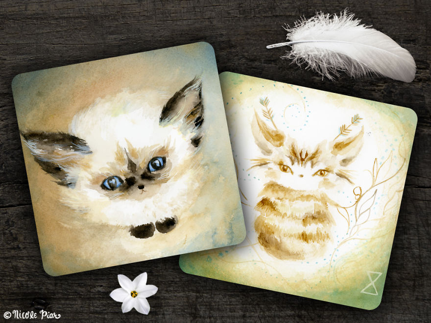 I Paint Cats As Fluffy Philosophers Sharing Their Healing Messages I Paint Cats As Fluffy Philosophers Sharing Their Healing Messages