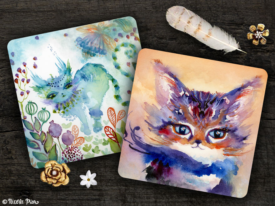 I Paint Cats As Fluffy Philosophers Sharing Their Healing Messages I Paint Cats As Fluffy Philosophers Sharing Their Healing Messages