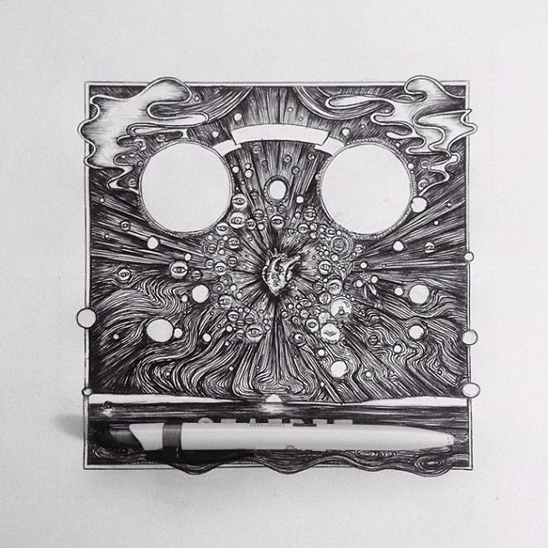 I Use Thousands Of Lines To Create Chaotic And Detailed Illustrations