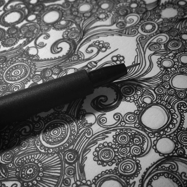 I Use Thousands Of Lines To Create Chaotic And Detailed Illustrations I Use Thousands Of Lines To Create Chaotic And Detailed Illustrations