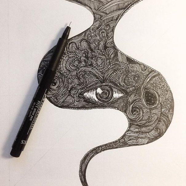 I Use Thousands Of Lines To Create Chaotic And Detailed Illustrations I Use Thousands Of Lines To Create Chaotic And Detailed Illustrations