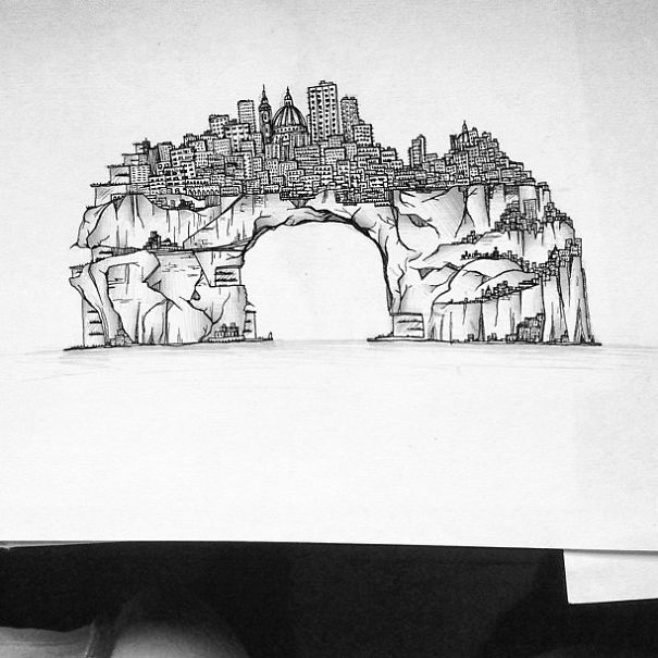 I Use Thousands Of Lines To Create Chaotic And Detailed Illustrations