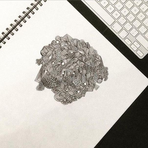 I Use Thousands Of Lines To Create Chaotic And Detailed Illustrations I Use Thousands Of Lines To Create Chaotic And Detailed Illustrations