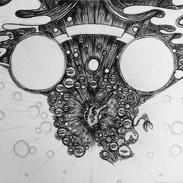 I Use Thousands Of Lines To Create Chaotic And Detailed Illustrations I Use Thousands Of Lines To Create Chaotic And Detailed Illustrations