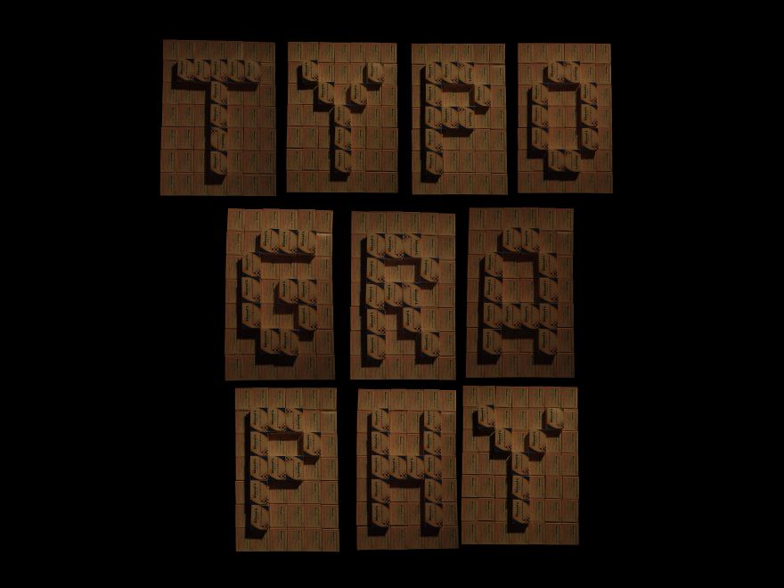 I Used Used Boxes For This Typography !!