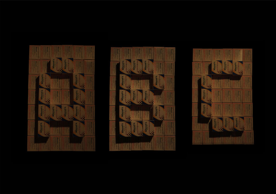 I Used Used Boxes For This Typography !!